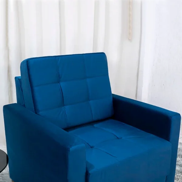 Poltrona Áustria Veludo Azul A16 - Image 3