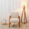 Poltrona Ayla Linho bege 5044 - Image 3