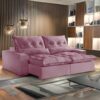 Sofá Retrátil e Reclinável Avalon 2.30m Rosé