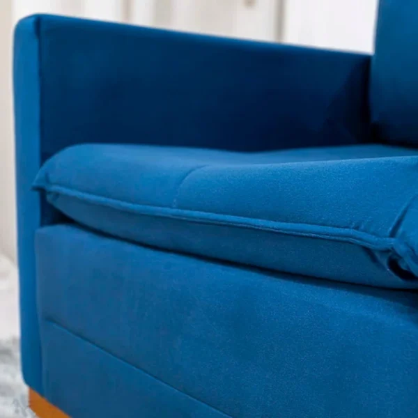 Poltrona Paris Veludo Azul - Image 3