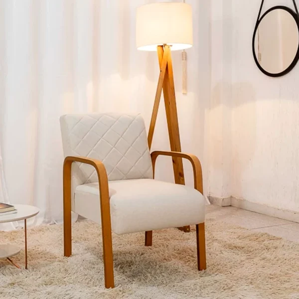 Poltrona Ayla Linho bege 5044
