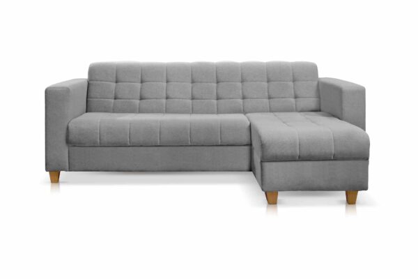 SOFA COLORADO C/ CHAISE 213CM LINHO CINZA