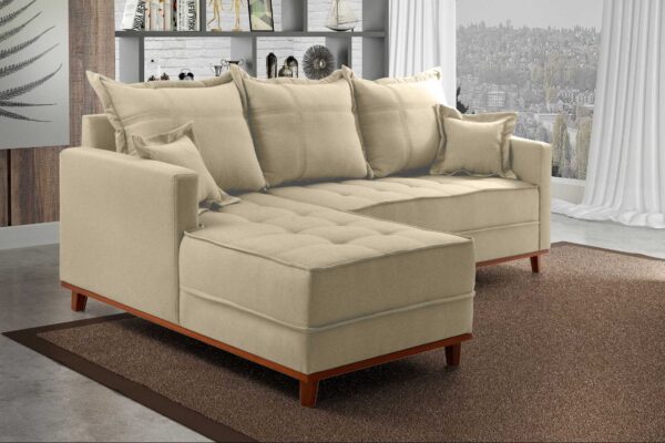 SOFA SF.2210 CHAISE MILAO LINHO BEGE/1014