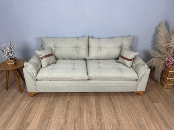 Sofá 3 lugares Creta 2.00m – Bege Linho - Image 2