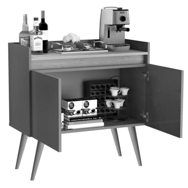 Buffet 2 Portas Gold Preto/Mel - Image 2