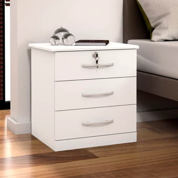 Mesa de Cabeceira 011 Luxo Branco