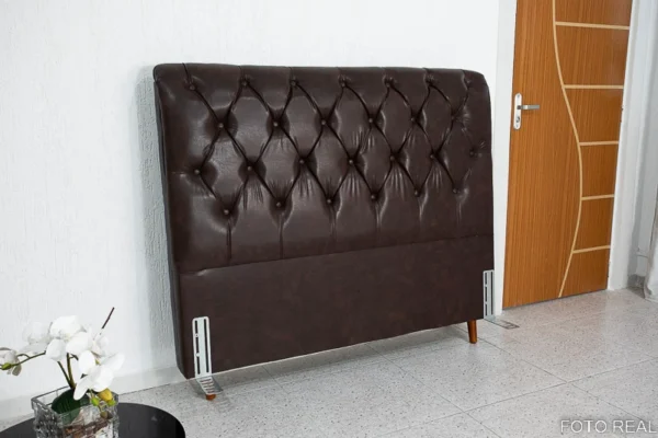 Cabeceira Casal Lavínia Korino Marrom Larg. 1.40m